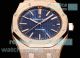 Swiss Replica OMF Frosted Gold Audemars Piguet Royal Oak Rose Gold Blue Face Watch (3)_th.jpg